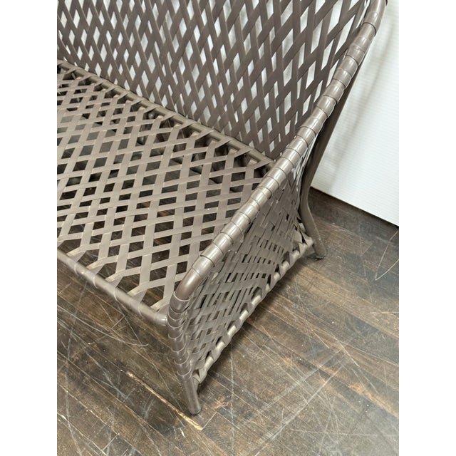 Plastic Brown Jordan Outdoor Settee, Vintage For Sale - Image 7 of 12