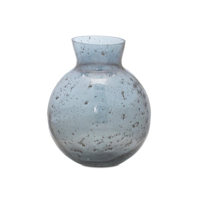 Contemporary Bubbled Glass Bud Vase (Set of 3) For Sale - Image 3 of 4