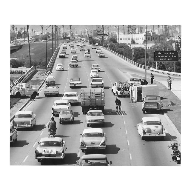 1960s Hollywood Freeway Wreck Photograph by Don Ware For Sale