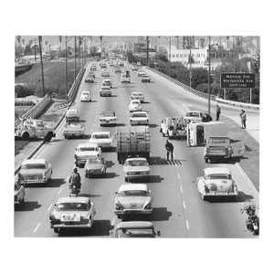 1960s Hollywood Freeway Wreck Photograph by Don Ware