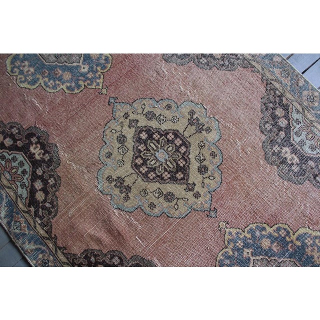 1960s 1960s Pastel Coloured Anatolian Rug Runner - 55"x156" For Sale - Image 5 of 10