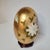 Gold Large Chinoiserie Gold Leaf Porcelain Egg With Birds & Chrysanthemums For Sale - Image 8 of 9