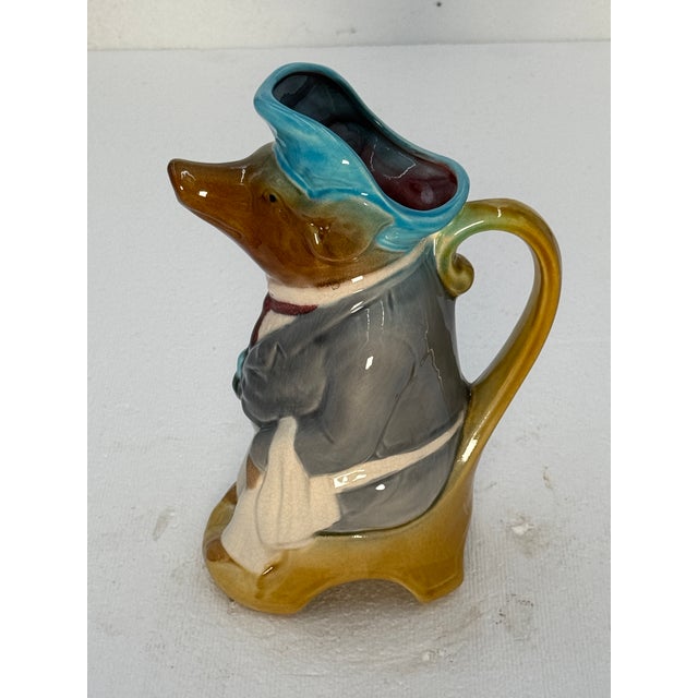 French Napoleon III Late 19th Century Majolica Pig For Sale - Image 3 of 3