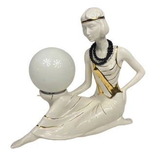 Liberty Style Table Lamp in Ceramic, 1970s For Sale