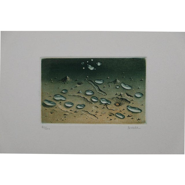 Hiroshi Asada, Zen, Gouttes d'eau sur le sable, Etching For Sale - Image 8 of 8