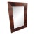 Antique Handmade Mirror With Flame Mahogany Veneer For Sale