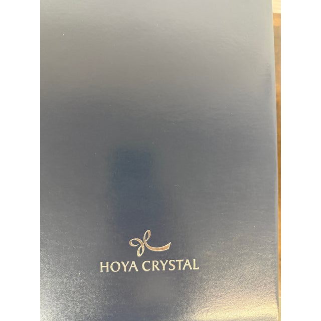 Hoya, Japan Crystal Motion Vase With Box For Sale - Image 12 of 12