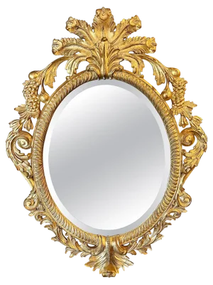 Carved Giltwood Rococo Mirror by Harrison and Gil, 1990s