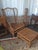 1950s Chippendale Rattan Wing Chair and Ottoman For Sale - Image 12 of 13