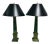 1970s Empire Style Faux Marble Lamps - a Pair For Sale