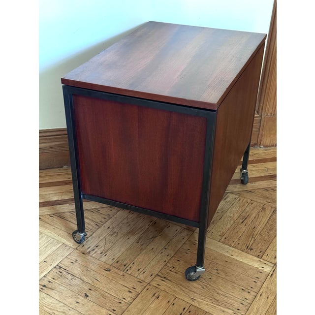 Mid-Century Modern Rare Mid-Century Florence Knoll Mobile Bar Cabinet for Knoll International Stuttgart For Sale - Image 3 of 12