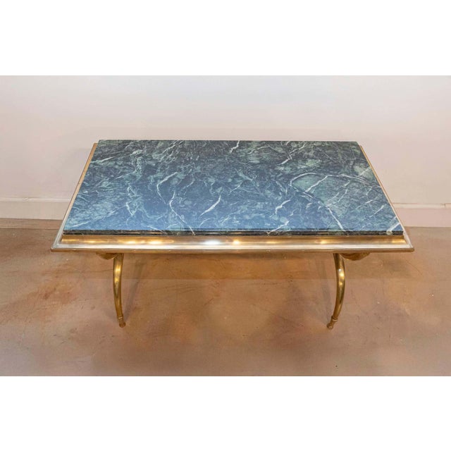 Mid 20th Century 20th Century Marble top French Coffee Table For Sale - Image 5 of 8