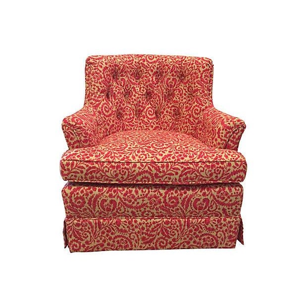 Woodmark Originals Tufted Swivel Club Chair Chairish