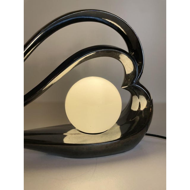 Ceramic Table Lamp in the style of Harris Lamps, 1970 For Sale - Image 3 of 18