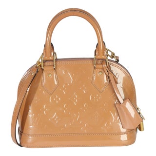 Rose Velours Monogram Vernis Alma BB For Sale
