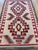 Authentic 1920 Navajo Rug Handwoven Wool Geometric Medallion Design, Red & Ivory For Sale - Image 15 of 18