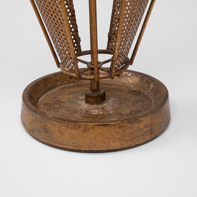 Brown 20th Century French Metal Umbrella Stand For Sale - Image 8 of 18