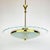Vintage disk chandelier by pietro chiesa for fontana arte made in italy in the 1940s. three exquisitely sculpted and...