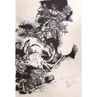 Leo Guida, Composition, Vintage Offset Print, 1960s For Sale