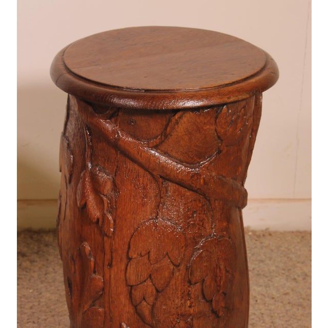 Wood 17th Century Oak Bedside or Sofa End Tables, Set of 2 For Sale - Image 7 of 12