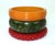 Bakelite Style 1940's Carved Bangle Bracelets, Set of 3 For Sale - Image 9 of 11
