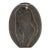 Modern Vase in Shagreen With Black Quartz and Brass Details by R&y Augousti For Sale