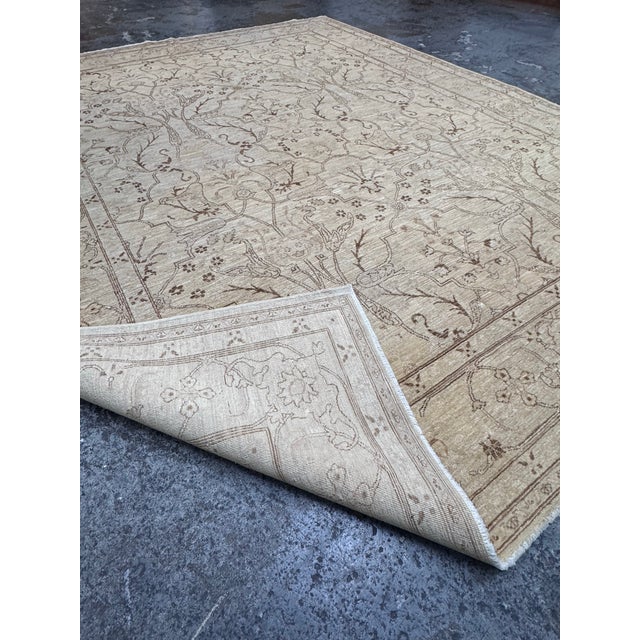 Taupe 8ft × 9ft 9in Gallery Ephesus Oushak Area Rug in Taupe Tones For Sale - Image 8 of 12