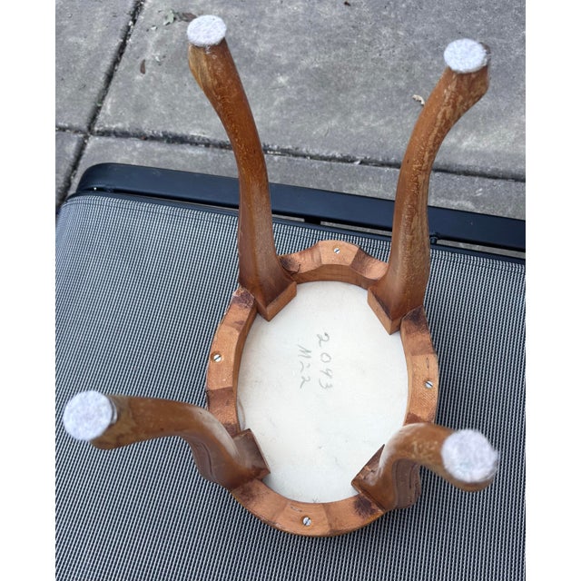 Vintage Louis XV Style Marble Top Accent Table For Sale - Image 12 of 12