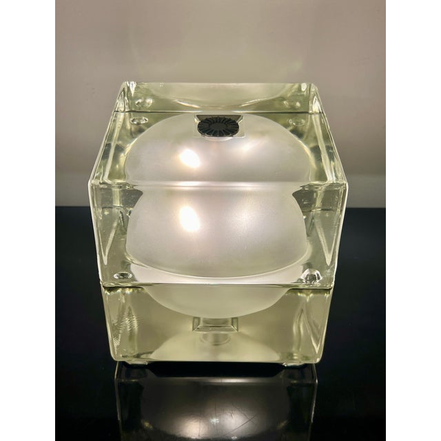 Cubosfera Table Lamp by Alessandro Mendini for Fidenza Vetraria, 1968, 1960s, in Very Good conditions. Designed 1960 to...