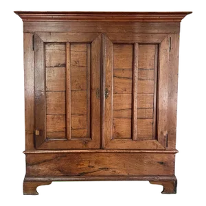 19th Century Belgian Oak Armoire Cabinet
