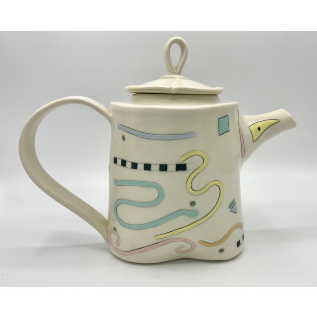 Large Vintage Parker Kuhns Postmodern Memphis Design Studio Pottery