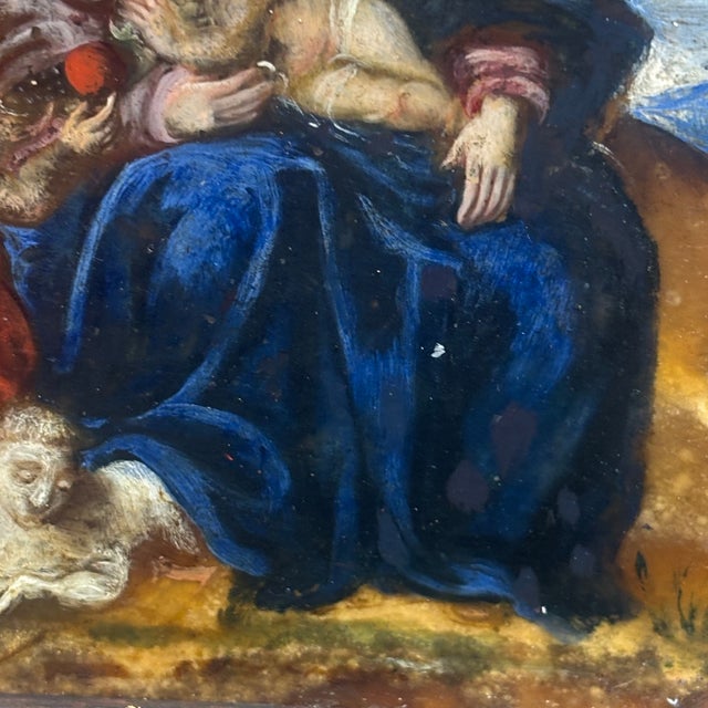 Gemstone Unknown, Depicting the Holy Family with St. John offering a fruit to Baby Jesus, 1700, Onyx For Sale - Image 7 of 12