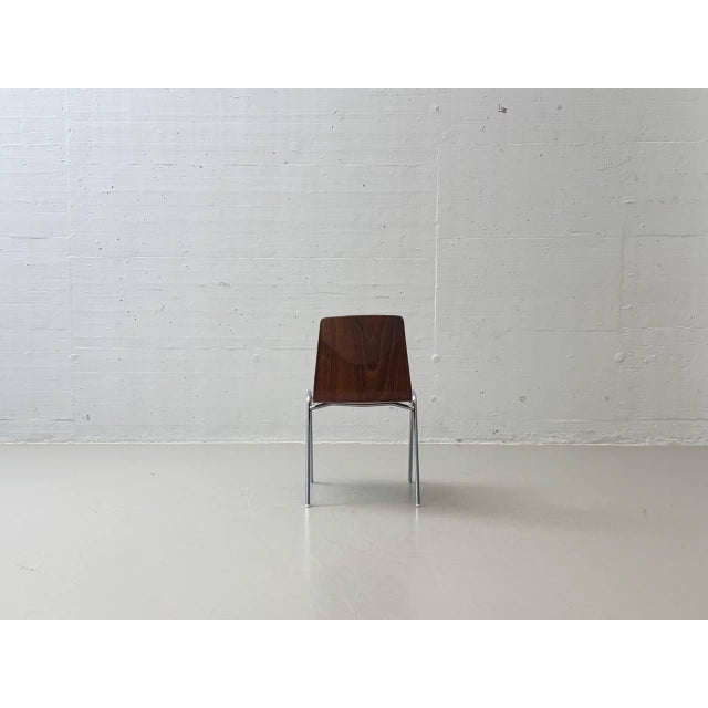 Stacking Chair with Pagholz Shell from Thur-Op-Seat, West Germany, 1970s For Sale - Image 5 of 18