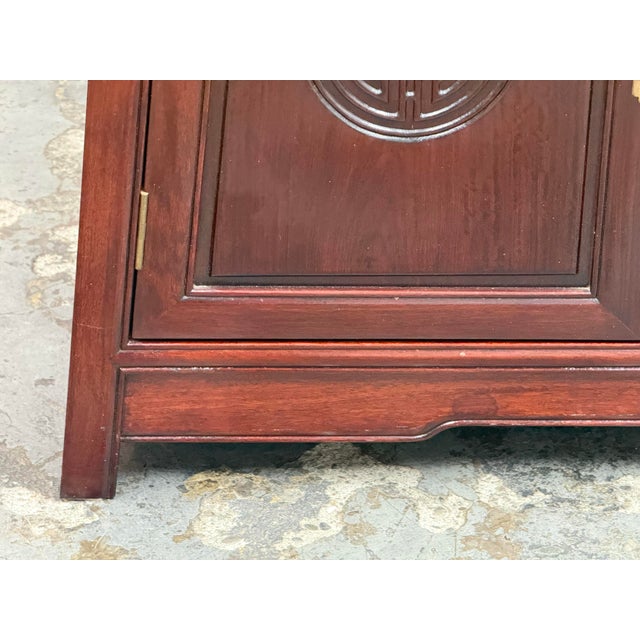 Vintage Rosewood Chinoiserie Credenza For Sale - Image 10 of 12