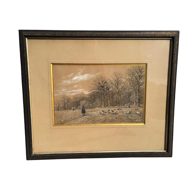 François Émile Michel, Large Drawing, 1828, Pencil For Sale - Image 11 of 11
