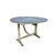 Antique Rustic Bistro French Folding Wine Table with Metal Top, 1890s For Sale - Image 11 of 11