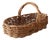 Vintage Woven Gathering Basket For Sale