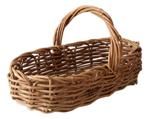 Vintage Woven Gathering Basket