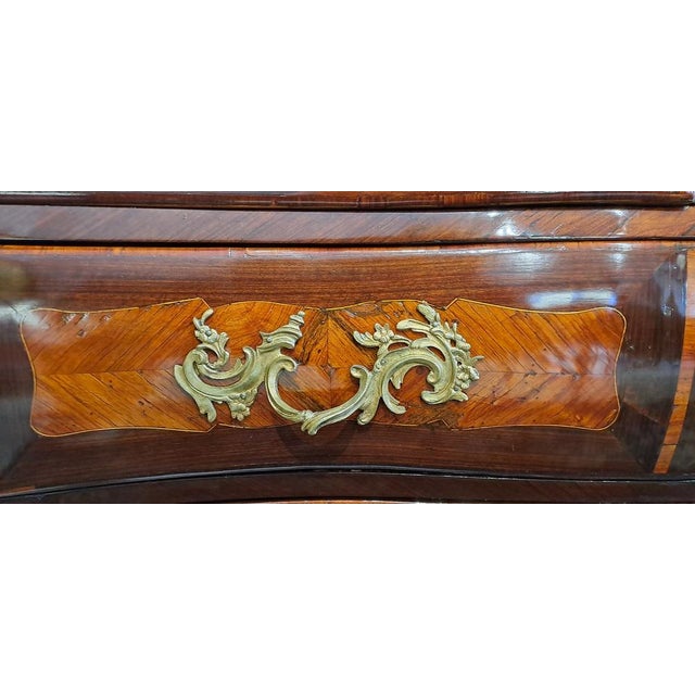 Wood Louis XV Paneled Chest of Drawers, France For Sale - Image 7 of 8