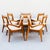 Mid-Century Modern Restored 1950s Brown Saltman Solid Mahogany Dining Chairs in Edelman Leather For Sale - Image 3 of 18