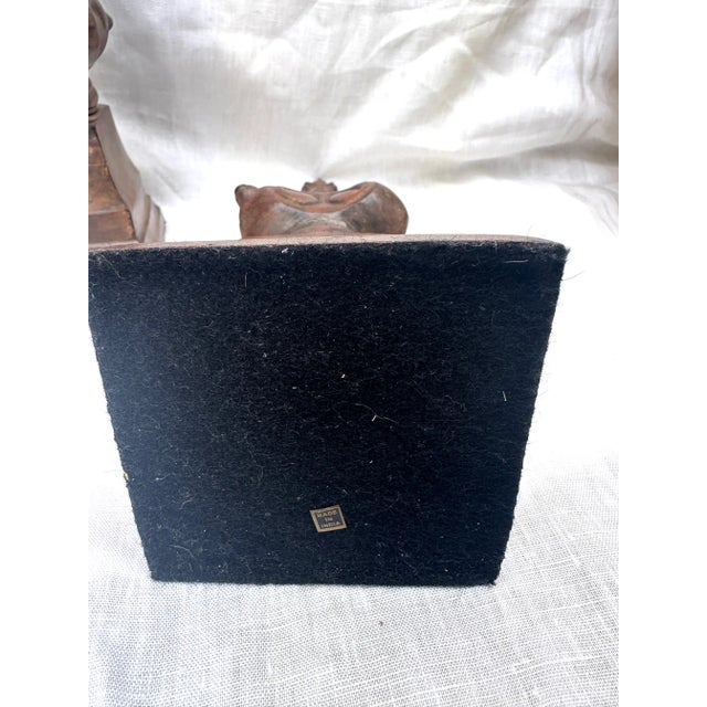 English Vintage Iron Bronze Patina Decorative Finials-A Pair For Sale - Image 3 of 5