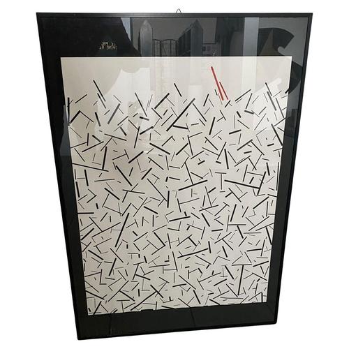 Black Bonetti, Postmodern Abstract Composition, 1980, Multiple Print on Paper For Sale - Image 8 of 8