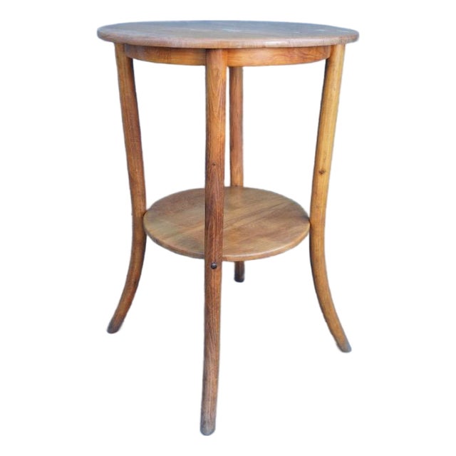 Early 20th Century Thonet Two-Tier Bentwood Side Table For Sale