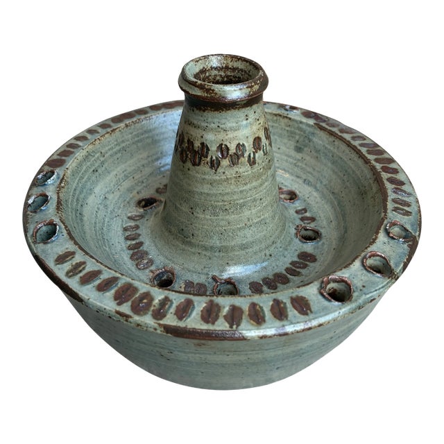 Vintage Ceramic Candle Holder, France For Sale