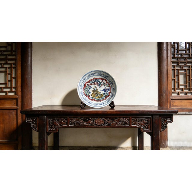 W-18cm,H-4cm Experience the beauty and elegance of Chinese history with our Chinese Vintage Porcelain Handcrafted with...