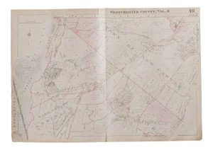 Vintage 1930s Hopkins Map of New Castle and Ossining NY