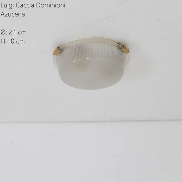 Small Ceiling or Wall Lamp by Luigi Caccia Dominioni for Azucena For Sale - Image 3 of 9