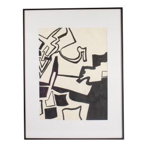 1960s Structure Series Ink Drawing by Harry Hilson
