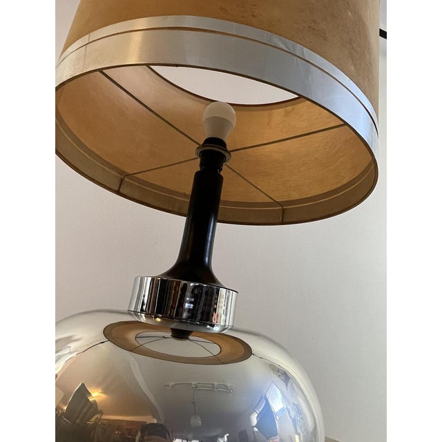 Italian Table Lamp in Opalescent Glass, 1970 For Sale - Image 10 of 16