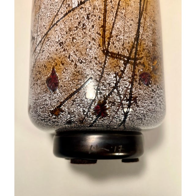 2017 Eric Bladholm Studio Art Glass Vase Limited Ed. 1/17 Hand Blown, Signed 15" For Sale - Image 4 of 8